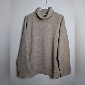 Ogl Move Ribbed Sweater Turtleneck Relaxed Fit Long Sleeve Top Sz 2x